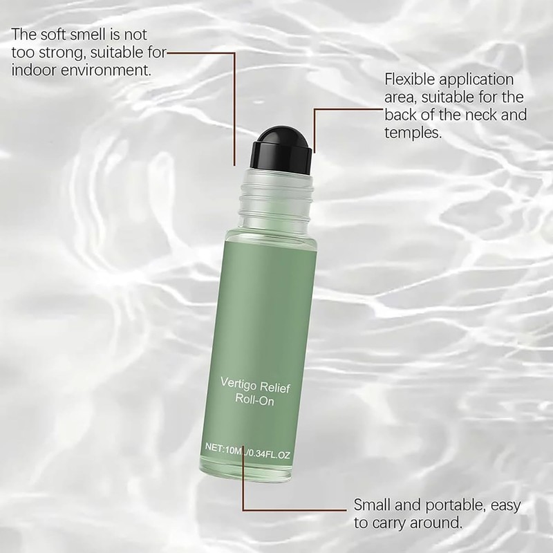 Natural Vertigo Relief Roll-On, Vertigo Ease Roller, Dizzy Relief for