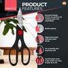 SOL 4-in-1 Multifunctional Kitchen Scissors with Nut Cracker, Bottle Opener,