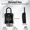 Locilot L Large Key Lock Box, 4.5”x3.7”x1.5” Waterproof Kirsite Combination