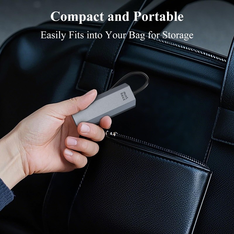 Minthouz USB C to Ethernet Adapter，5G Wired Network Adapter,Aluminum RJ45