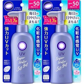 Japanese sunscreen Ni-vea Super Water Gel Pump SPF50 PA+++ 4.9oz (Set of 2）