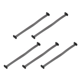 QUARKZMAN 5pcs IDC Ribbon Cable 1.27mm Pitch 6mm Width 10cm Length 10 Pin FC to FC Ribbon Connector Jumper Cable for PC LED Displays