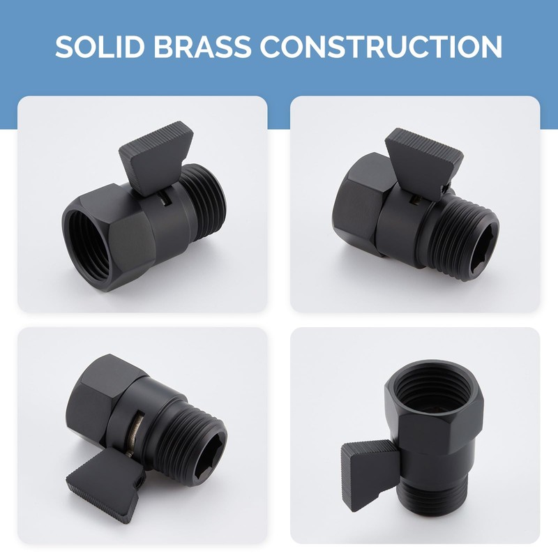 Angle Simple Shower Valve, Brass Water Flow Shut Off Valve