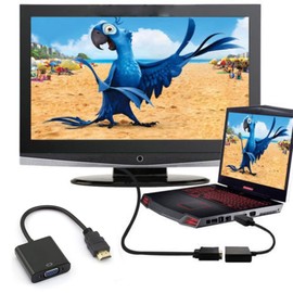chenyang Adaptador HDMI a VGA, Adaptador de Cable convertidor de Monitor de Pantalla HDMI Macho a VGA Hembra