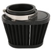 51mm/2in Motorcycle Air Filter ClampOn Dustproof Rubber Black Replacement for