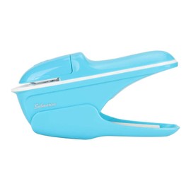 Staple- Stapler, Stapleless Paper Stapler, Labor-Saving Mini Hand Stapleless Stapling Machine for Home Office School(Blue)