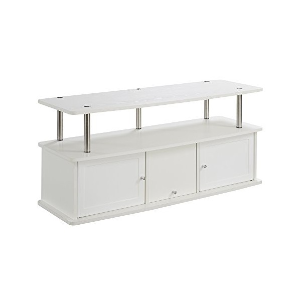 Convenience Concepts Designs2Go TV Stand with 3 Storage Cabinets and