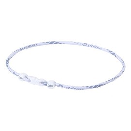 Phiten Rakuwa Titanium Necklace X50 Slim Type Made in Japan [Japan Import] (15.7in(40cm), White)