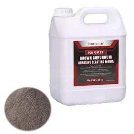 Brown Corundum Abrasive Blasting Media (Brown Aluminum Oxide) 8LBS 100 GRIT Medium to Fine Sand Blasting Abrasive Media for Blasting Cabinet or Blasting Guns