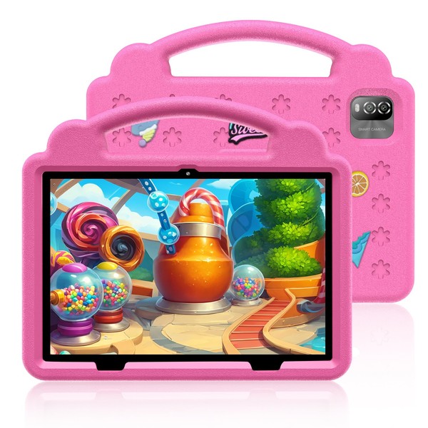 VOLENTEX 10.1 inch Kids Tablet, Android 15 Tablets with Case,