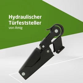 Amig - Door Closer - Hydraulic - Aluminium - 108 x 32 mm - For Door Brake, Door Stop or Damper - Black - Max. 40 kg