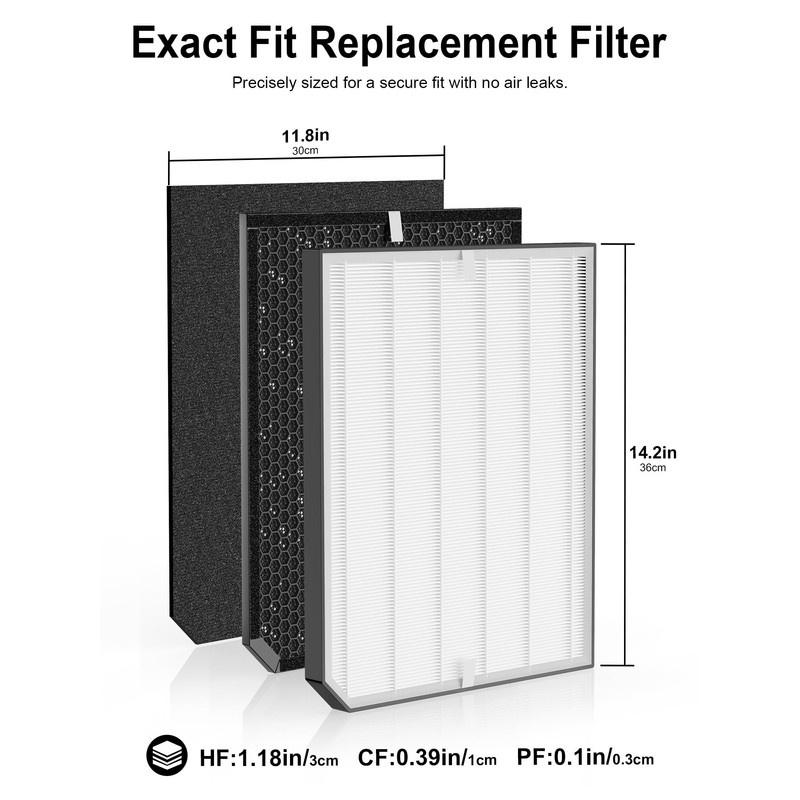 2000 Replacement Filter Compatible with Air Doctor 2000 Air Purifier
