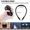 LUXJET Book Light for Reading and Crocheting Rechargeable Neck Light
