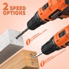 PULITUO 20V Cordless Drill/Driver, 2 Batteries Electric Screwdriver, 30Nm Power