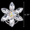 KathShop 6pcs Bridal Wedding Prom Crystal Pearl Flower Hair pins