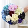 LUSHIDI 10PCS Artificial Hydrangea Flowers, Fake Hydrangea Silk Flowers Heads