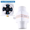 NovelBee Marine Boat DC 24V Electric in-Line Bilge Air Blower