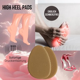 Aerostiletto High Heel Pads - Novelty 2025 - Soles to Relieve Foot Pain, Forefoot Pads for Heel Protection and High Heels - Aero Stiletto Pads