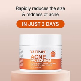 Acne Treatment for Face for Hormonal Cystic Stubborn Acne Cream for Sensitive Skin Teens Adults Women Men Spot Pimple Butt Control Rapid Clearing Brea