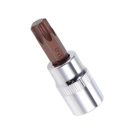 TA-VIGOR Torx Bit Socket, 3/8" Drive x T50 CR-V Key Socket, Premium S2 Steel Bits, Torx Bit with 48mm Length for Ratchet Wrench, Torque Wrench, Slide Bar, Impact Power Drills