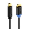 deleyCON 0,5m USB 3.0 Kabel - Stecker Typ 3.1 -