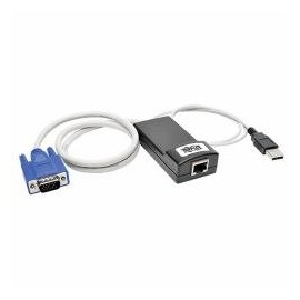 Tripp Lite KVM Switch USB Server Interface Unit Virtual Media HD15 USB RJ45(B078-101-USB-1)