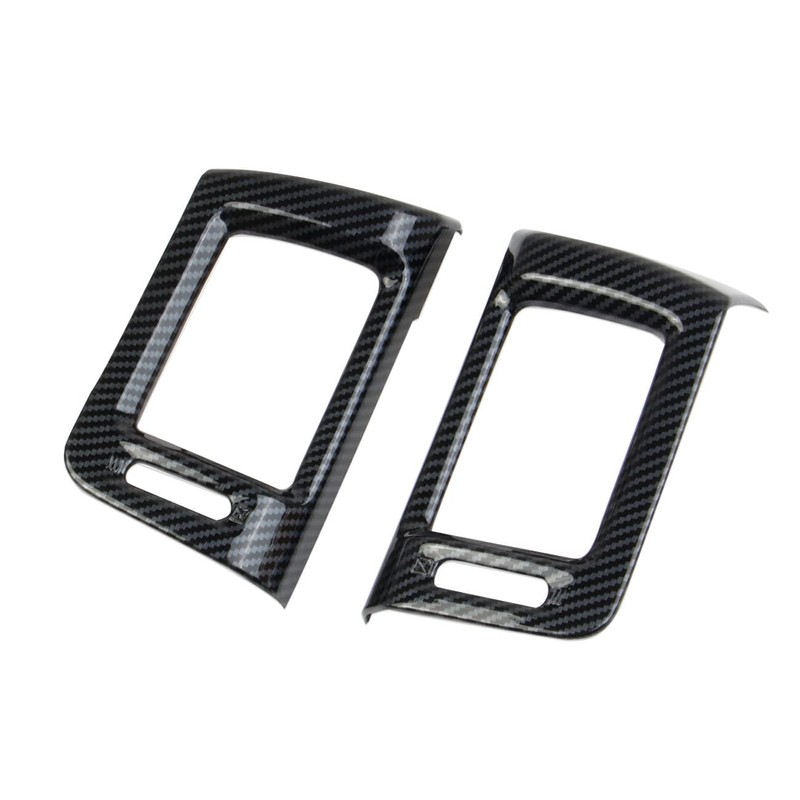 Carbon Fiber Dashboard Air Vent AC Outlet Cover Trim For