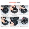 LUCK4U (2-Pack) 80/65-6 10x2.5 Inner Tube Replacement with 90 Degree