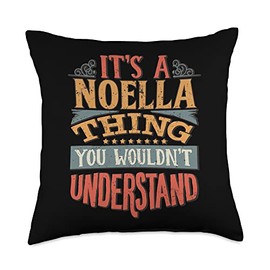 Noella Name Throw Pillow