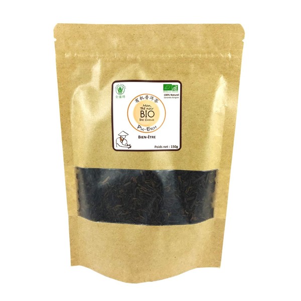 *** ORGANIC *** Pu-Erh Organic Black Tea Bag from Yunnan Province China 150 g - Certified AB - PUERH150