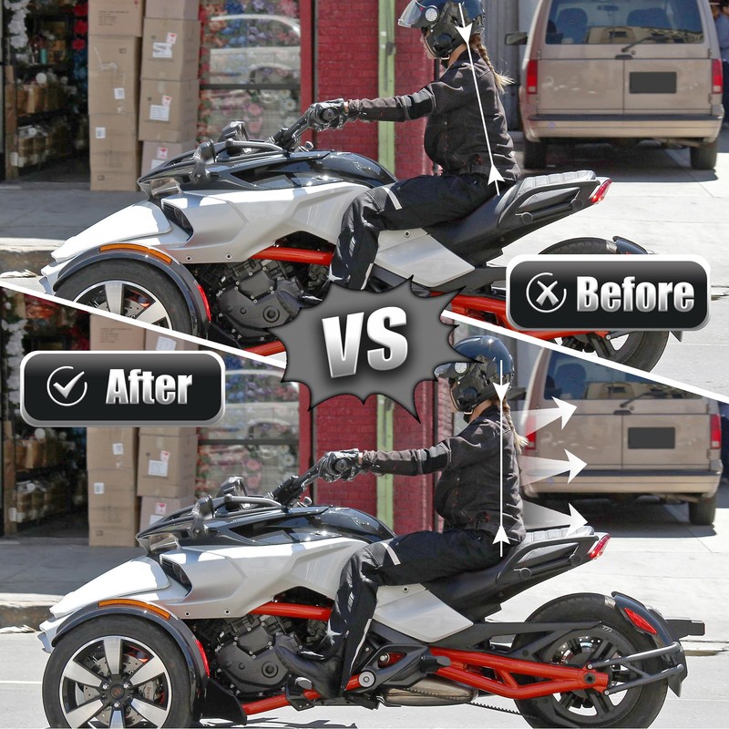 Sresk Handlebar Riser for Can Am Spyder, Aluminum Handle Bar