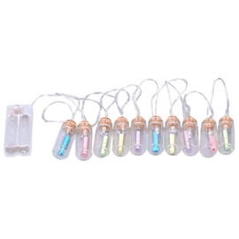 10 LED Capsule Message in A Bottle Light String, Creative Lighting Design, Write Your Letters