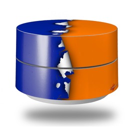 Skin Decal Wrap for Google WiFi Original Ripped Colors Blue Orange (Google WiFi NOT Included) by WraptorSkinz