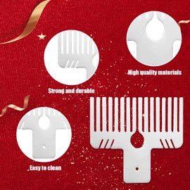 Bow Maker Tool, Bow Maker Tool for Ribbon Craft, Plastic Bow Maker Comb Bow Making Tool for Bows Gift Wrapping, Wrist Corsages, Home Decorations, Hair Bows, Holiday Wreaths