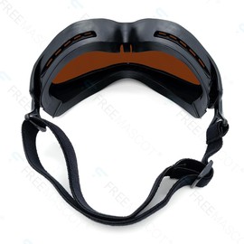 FREEMASCOT OD 6+ 190nm-550nm / 800nm-1100nm Wavelength Professional Laser Safety Glasses for 405nm, 450nm, 532nm, 808nm, 980nm, 1064nm Laser (Style 10)