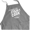 ApronMen, Reel Men BBQ Grill Adjustable Apron for Men, Gray,