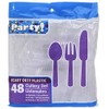 Clear Plastic Utensils, 48-ct. (16 Forks, 16 Spoons, 16 Knives)