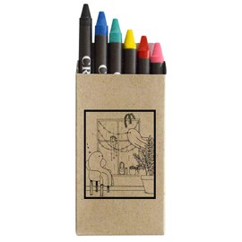 Azeeda 'Rainy Day' Coloured Crayon Set (CY00033853)