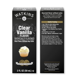 Watkins Clear Vanilla Flavor, 2 Fl. Oz. (Pack of 12) (Packaging may vary)