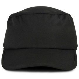 Dalix Blank Hat Cotton Twill Painters Cap in Black