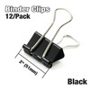 BAZIC Large 2-Inch (51mm) Black Binder Clip