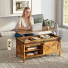 WLIVE Lift Top Coffee Table, 39.4" Farmhouse Coffee Table with
