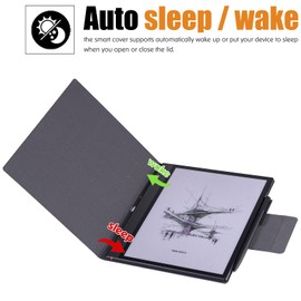 BOZHUORUI Magnetic Case for 10.3" Boox Note Air 5 C,Rock Black