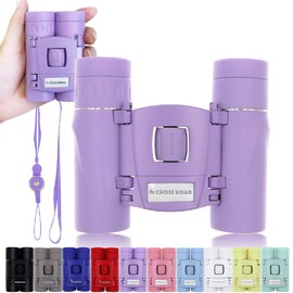 CROSSROAD Binoculars Purple Lavender Soft Color Concert Live Otaku 10x Lightweight Compact Small Mini Sports Bird Watching Stage Viewing Strap Target Magnification Popular Dome Stadium Soccer Baseball