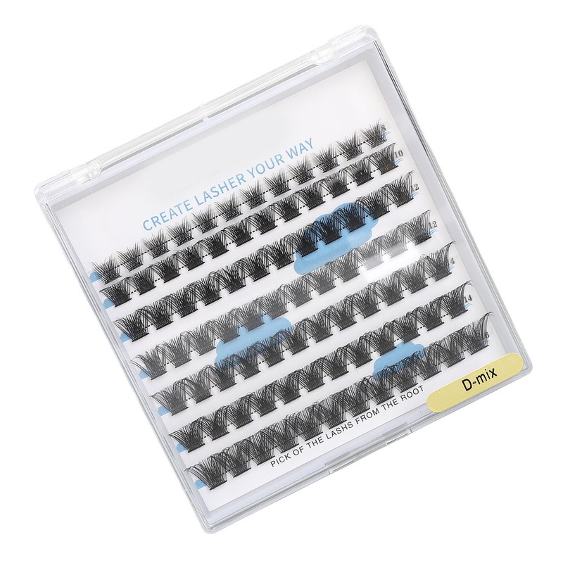 84 Clusters Individual Eyelash Extensions 8/10/12/14/16mm D Curl Fluffy Eyelash