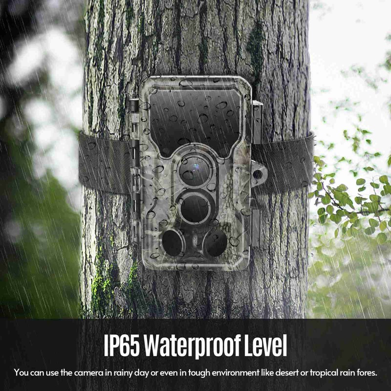 24MP Camera Night Vision Movement 1296P HD IP65 Water Resistant