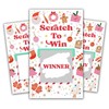 Christmas Scratch Off Cards, Xmas Party Scratch Games Adults Groups,