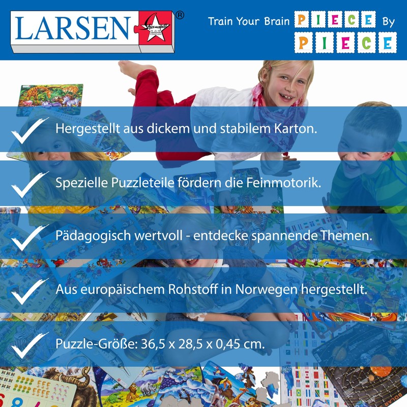 Larsen AR3" Figures and Numbers 2.5cm - 25cm Puzzle