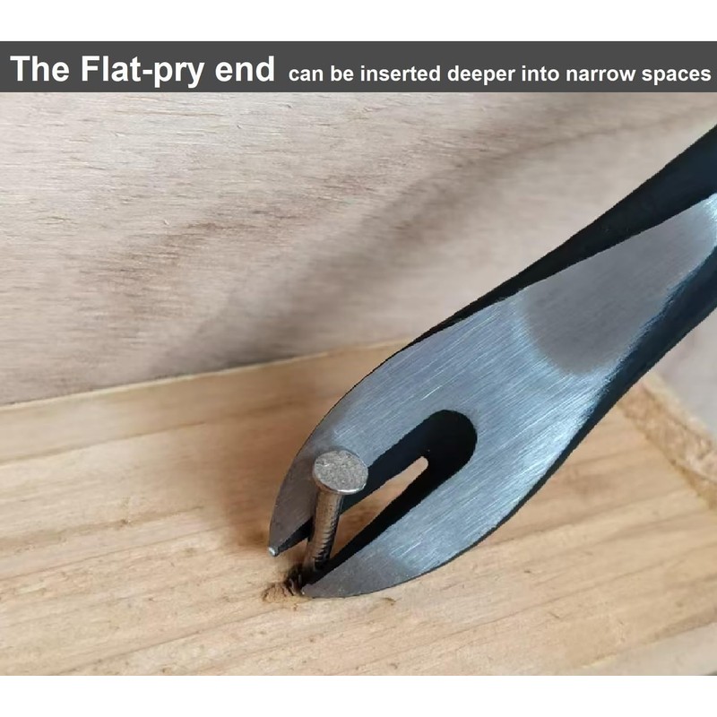 BSTEPRON Pry Bar, 10" Cats Paw Nail Puller, Mini Crowbar