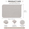 2 Pack Microfibre Dish Drying Mat, Foldable Drainage Mat, Beige